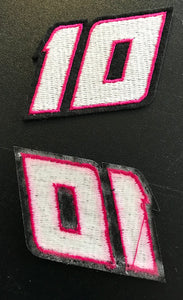 Iron-On #10 Patches (ea order incl 2 patches)